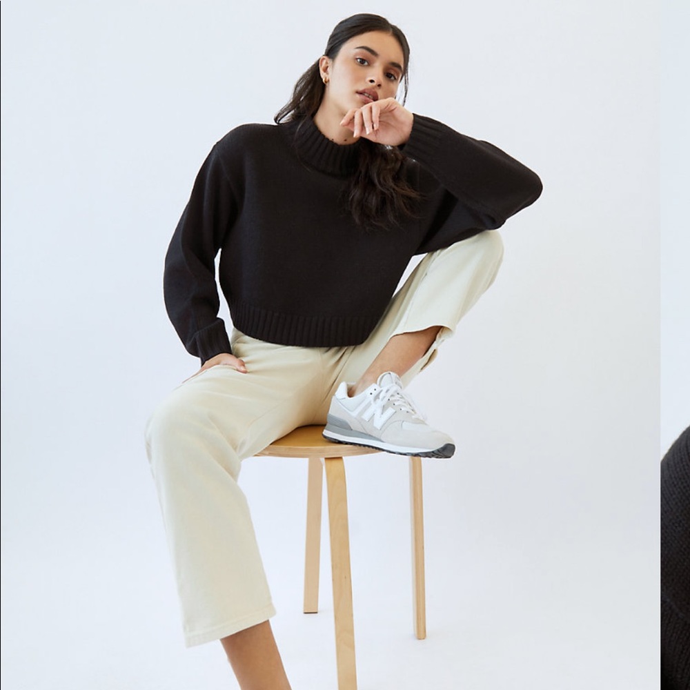 Wilfred Free Marino Wool Crop Sweater In Liliooet
